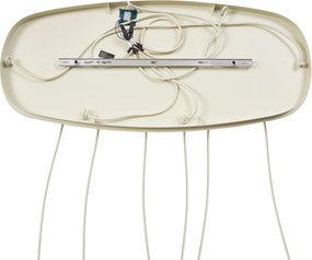 Skandynawska lampa wisząca kremowa 6-punktowa - Biles