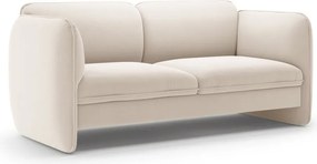 Kremowa aksamitna sofa 168 cm Georgia – Micadoni