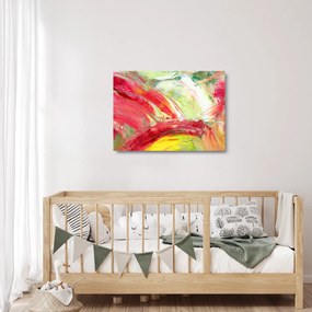 Obraz na szkle abstrakcji - malarstwo (70x50 cm)