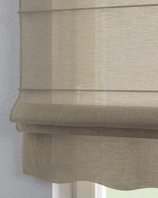 Roleta rzymska Florencja kolor beżowy tkanina półprzezroczysta, strukturalna