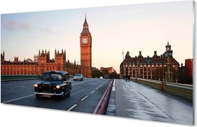 Panel szklany do Kuchni Samochody na Miejskiej Ulicy