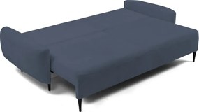 Sofa BOHO z funkcja spania i pojemnikiem CIENONIEBIESKI PERFECT HARMONY 77