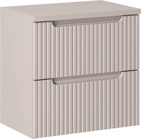 Szafka podumywalkowa z szufladami Nova 60 cm z blatem, kaszmir mat