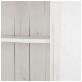 Biały regał z litego drewna sosnowego 74x223x37 cm Anita – Støraa