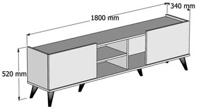 Stolik pod telewizor Elegante White