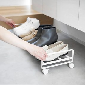 Biały metalowy regał na buty 83,5x14,5x27,5 cm Tower – YAMAZAKI