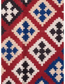 Czerwony wełniany chodnik dwustronny tkany ręcznie 60x190 cm Kamal Rami – Nouristan