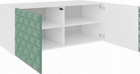 Szafka RTV wisząca ROVA 100 cm do Salonu pod Telewizor - Biały