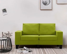 2-osobowa sofa zielona z podłokietnikami - Lurra 2Q