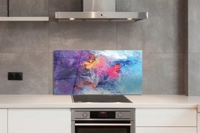 Panel nad Blat Kuchenny Kolorowe Mazy na Płótnie