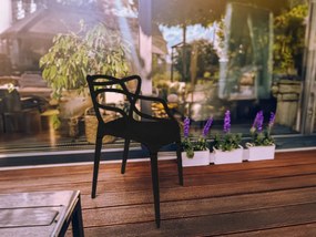 Wyprzedaż Czarny plastikowy krzesło KATO II jakość