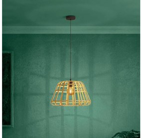 Eglo 390151 - Żyrandol na lince MONTEZUELO 1xE27/40W/230V śr. 50 cm bambus