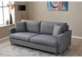 Ciemnoszara rozkładana sofa 210 cm Eva – Balcab Home