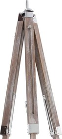 Lampa podłogowa ze statywem, kolor antycznego drewna