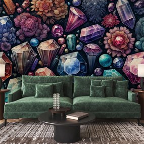 Fototapeta - Kwiatowe diamenty (196x136 cm)
