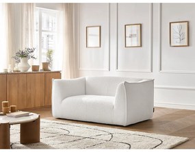 Biała sofa z materiału bouclé 170 cm Giorgia – Bobochic Paris