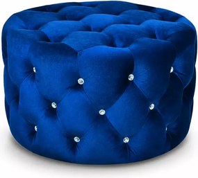 Zestaw w stylu glamour - narożnik Chesterfield Moet + fotel Chesterfield Moet + pufa Chesterfield Moet