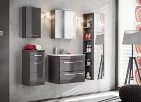 Biała prostokatna ceramiczna umywalka - Xarius 60 cm