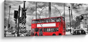 Obraz - Trafalgar Square (z zegarem) (90x30 cm)
