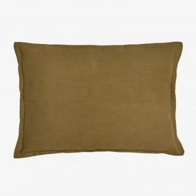 Prostokątny Poduszka 35x50 Cm Z Bawełny Elezar Ciemna Musztarda - Sklum