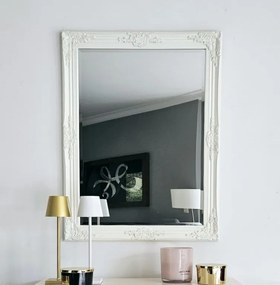 Lustro w białej ramie 96x74cm