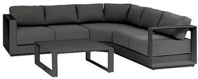Narożnik aluminiowy dla 5 osób MADRID NEW (antracyt)