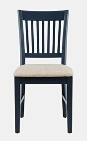 Krzesło ciemnoniebieskie kremowe Avola AV775-370 46x94x53,5 cm