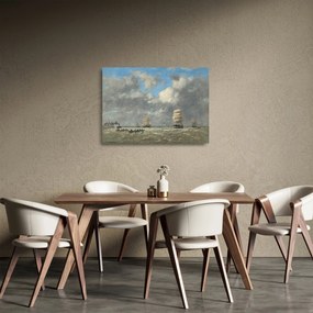Obraz na szkle - Eugène Boudin, Le Havre, reprodukcje (70x50 cm)