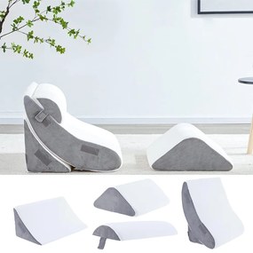 Zestaw ortopedycznych poduszek do oparcia pleców, szyi i nóg, 4-częściowy