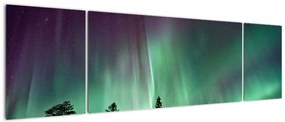 Obraz zorzy polarnej (170x50 cm)