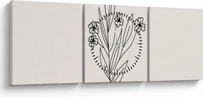Obraz - Meadow Flower N⁰1 (z zegarem) (90x30 cm)