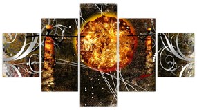 Obraz malarstwa z epoki starożytnej (125x70 cm)