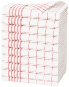 ARÔME HOME Ściereczka kuchenna czerwona, 50 x 70cm, zestaw 10 sztuk