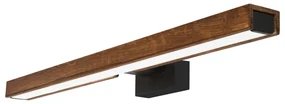 Brilagi-LED Łazienkowe oświetlenie lustra WOODY MIRROR LED/12W/230V IP44 dąb/czarny