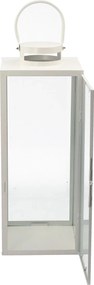 Lampion Metalowy Elegance White  63 cm