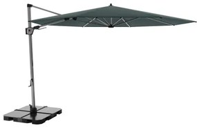 KNIRPS 320 x 320 cm - luksusowy wahadłowy parasol ogrodowy z drążkiem bocznym : Kolor parasola Knirps - Niebieski