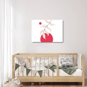 Obraz na szkle - Różowa abstrakcja kwiatowa N⁰2 (70x50 cm)