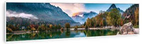 Klarstein Wonderwall Art Smart 350W 30x120cm Obraz na podczerwień Jezioro