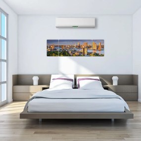 Obraz - Panorama Rotterdamu, Holandia (170x50 cm)