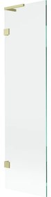 Mexen Lunar L parawan nawannowy 1-skrzydłowy 50 x 150 cm, transparent, złoty szczotkowany - 897L-050-000-55-00
