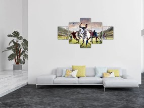 Obraz - Piłka nożna (125x70 cm)