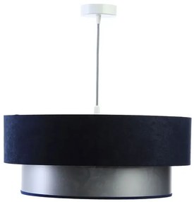 Lampa wisząca z welurowym zdobionym abażurem - S425 D5-B04