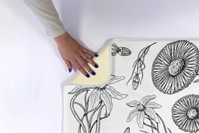 Dywanik do łazienki Dywanik do łazienki Kwiaty wzór