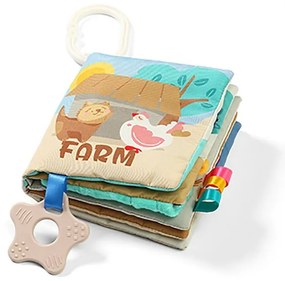 Baby Ono Książeczka sensoryczna dla dzieci Moja farma, 12 x 12 x 2 cm