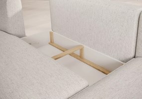 Narożnik Fiore S z funkcją spania i pojemnikiem na pościel - designerski narożnik do salonu o zaokrąglonej formie