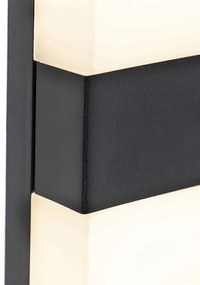 Zewnetrzna Lampa ścienna zewnętrzna czarna IP44 w tym LED z czujnikiem zmierzchu - Dualy Nowoczesny Oswietlenie zewnetrzne