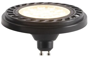 Zestaw 5 GU10 ściemnialna LED AR111 czarna 8W 600 lm 2700K