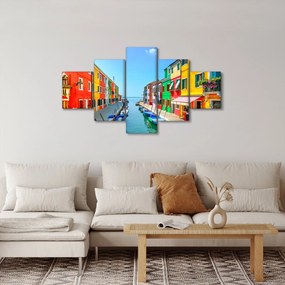 Obraz - Wyspa Burano, Wenecja, Włochy (125x70 cm)