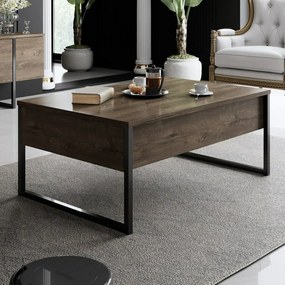 Stolik konferencyjny Luxe Walnut and Black