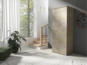 Szafa Otwierana Dwudrzwiowa 80cm x 200cm SONOMA | Półki + Wieszak